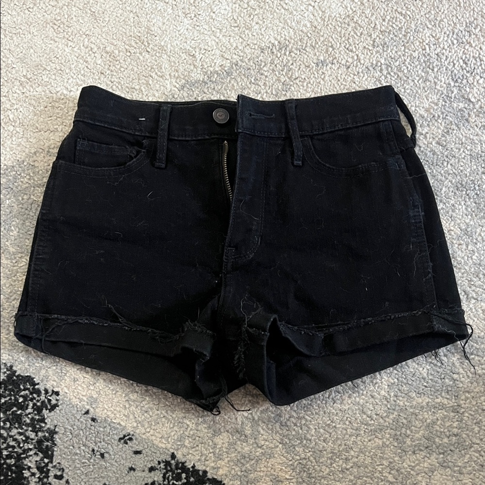 Hollister Women's Black Jean Shorts